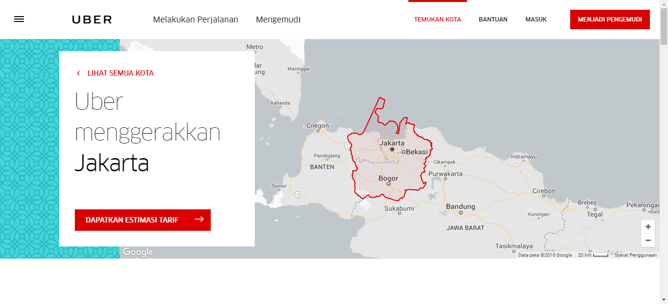 Uber Jakarta, Indonesia